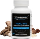 Lions Mane Supplement mit Cordyceps, Chaga & Reishi Pilzextrakte - 60 Kapseln