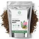 Elanen Naturals Organic Valerian Root 4 Unze (113g), USDA Certified Organic Valerian Root Herb Tea, Te De Valeriana Para Dormir, Valarian Officinalis Whole Loose Leaf, Cut & Sifted