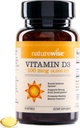 NatureWise Vitamin D3 4000iu (100 mcg) 30-Tage-Versorgung für Immununterstützung, Gesunde Muskelfunktion und Knochengesundheit - Non-GMO, Glutenfrei in Bio Extra Virgin Olivenöl, (Mini Softgel), 30 Count
