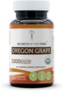 Secrets of the Tribe Oregon Grape USDA Organic Capsules | Certified Organic Vegetarian Capsules, pflanzliche Nahrungsergänzung | Mahonia aquifolium Dried Root (60 Count)