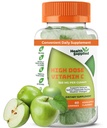 Sour Apple Flavored Vitamin C Gummies Mega Dose - 1050 mg Vitamin C - Boosts Immunsystem und unterstützt Herzgesundheit - Große Verkostung und einfach zu schwalben