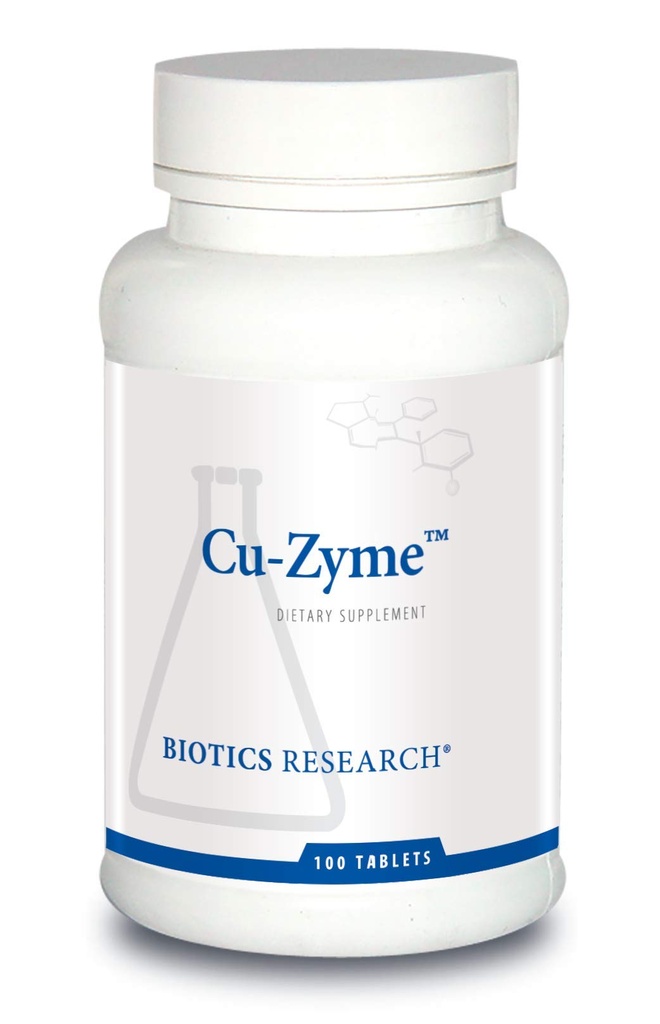Biotics Research Cu-Zyme Essential Mineral Supplement, Energie Metabolismus, Eisenabsorption, Gesunde Knochen, Immunfunktion 100 Tabletten