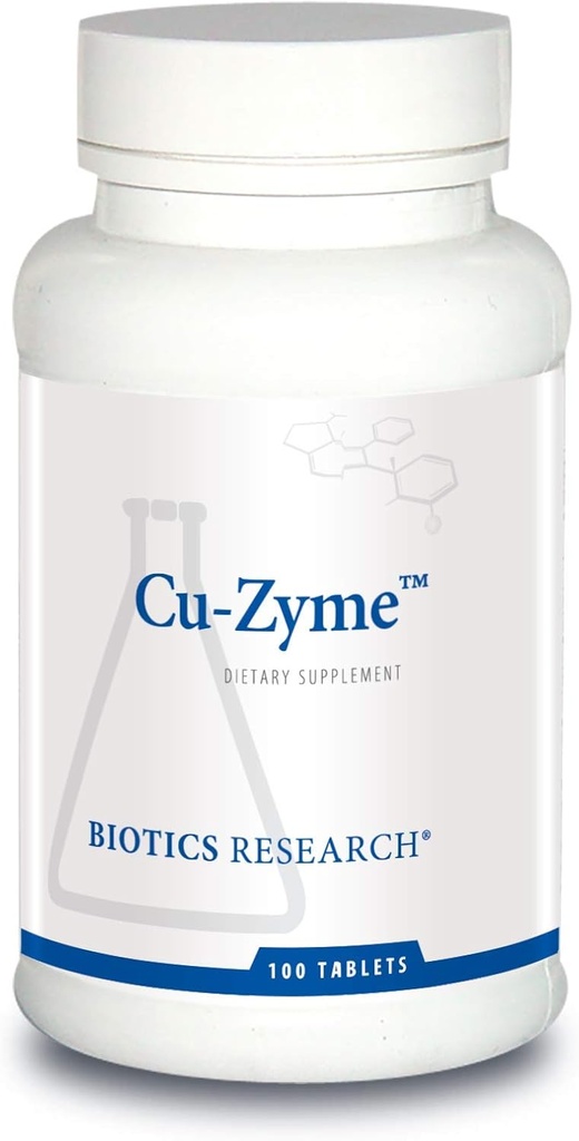 Biotics Research Cu-Zyme Essential Mineral Supplement, Energie Metabolismus, Eisenabsorption, Gesunde Knochen, Immunfunktion 100 Tabletten