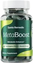 Santo Remedio MetaBoost, Nahrungsergänzung, Metabolic Enhancer, Bietet einen thermogenen Effekt, erhöht Calorie Burn, Grüner Tee (Thermogen), Chrom und Calcium, 60 Tabletten, Vegetarisch