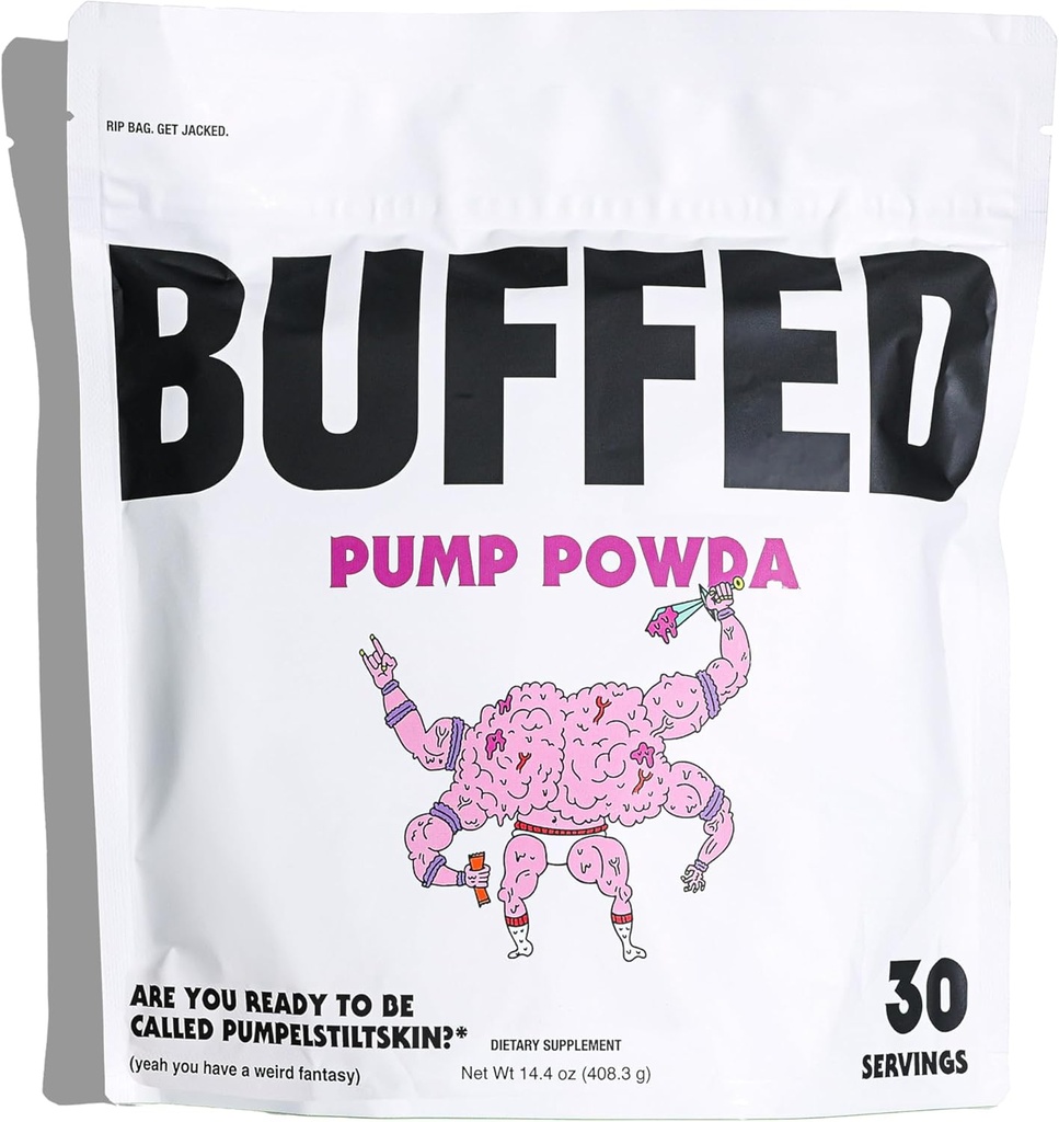 Pompe POWDA Énergie , Poudre pré-entraînement , L-Citrulline DL-Malate , Beta-Alanine , Betaine Anhydre , Propre , Mélange pré-entraînement sain