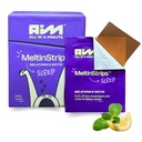 MeltinStripsTM Strips de sommeil à action rapide avec 5 mg de mélatonine, biotine, racine valériane, baume de citron et camomille