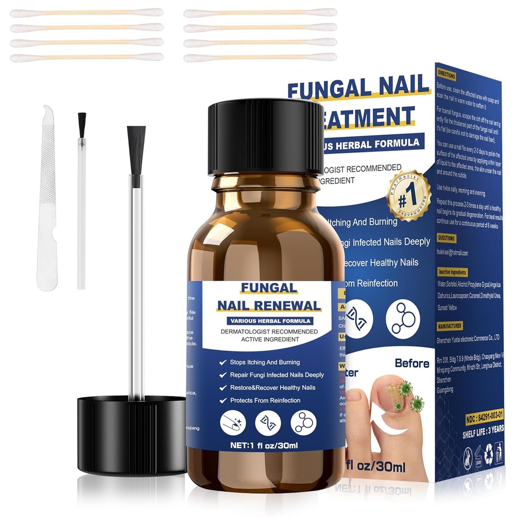 Toenail Pilzbehandlung, Wurzel Pilzbehandlung extra Stärke,Fungus Nagelbehandlung, Toe Nail Pilz Behandlungen für Fungi Nail gelb Zehenail Behandlung(1fl oz/30ml)