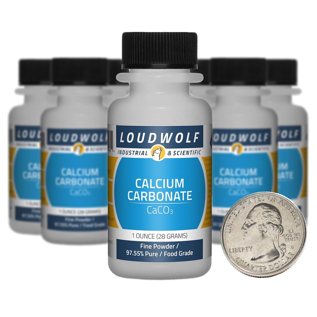 Calciumcarbonat / 10 Unzen / 10 Flaschen / 97,55% reines Lebensmittel-Grad/Fine-Pulver