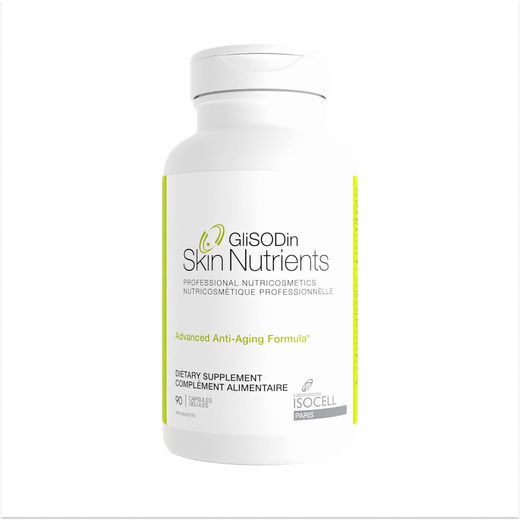 GliSODin Anti-Age – Suppléments cutanés basés sur GliSODin® et ingrédients hydratants - cliniquement prouvés pour aider à obtenir plus de peau radiante et pour améliorer l'apparence des rides - 90 capsules