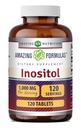 Formules étonnantes Supplément comprimés d'inositol $ 1000 Mg par portion $ Vitamine B8 $ Non-GMO $ Sans gluten $ Fabriqué aux États-Unis (1 Pack, 120 Compte)