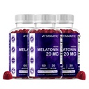 Vitamatic Melatonin 20 mg Gummi für Erwachsene, 30 Servierungen - 60 Vegetarische Gummi - Non-Habit Forming Supplement