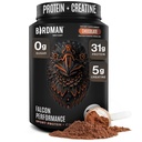 Birdman Falcon Performance Poudre de protéines végétaliennes, 31g Protéines, 5g de créatine, 5g BCAA, Probiotiques, Electrolytes, Préentraînement, Faible Carb, Sans sucre et Sans lait, Protéines de chocolat à base de plantes -19 portions
