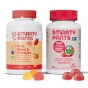 SmartyPants Kids Multivitamin Gummi und Probiotische Immunität Bundle: Omega 3 Fischöl (EPA/DHA), Vitamin D3, C, Vitamin B12, B6, Verdauungs- und Immununterstützungsergänzung (30 Tage Versorgung)