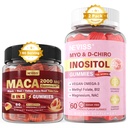 NEVISS Sugar Free 1Pack Maca Root gefüllte Gummis & 2Pack Myo-Inositol & D-Chiro Inositol Gummis