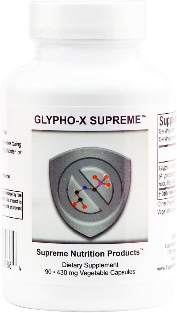 Höchste Ernährung Glypho-X Supreme, 90 reine pflanzliche Kombination Vegetarische Kapseln