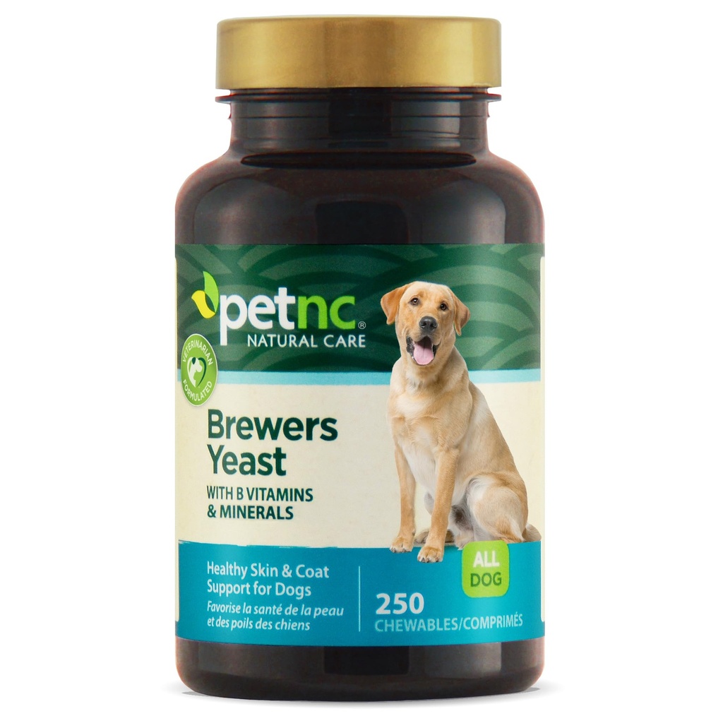 PetNC Natural Care Brewers Hefe Chewables für Hunde, 250 Count
