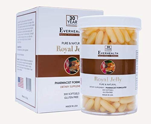 EVERHEALTH Vital Royal Jelly 1000mg (300 Softgels) Nahrungsergänzungsmittel Authentic Pure Genuine Qualität