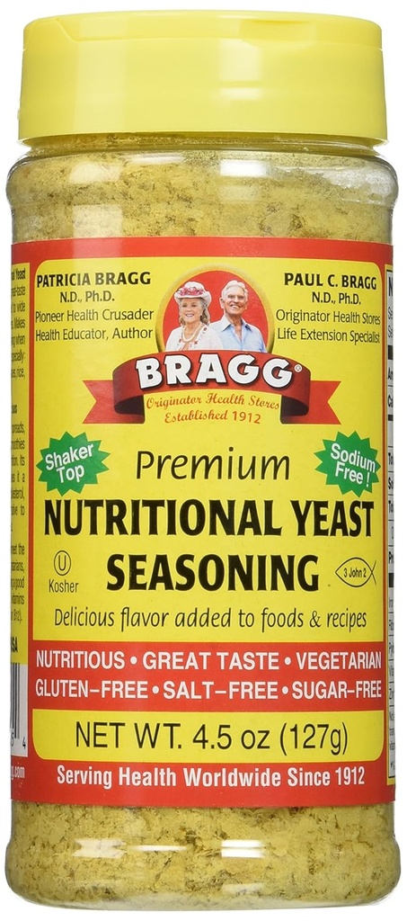 La levure nutritionnelle de Bragg 4.5oz 2 Pack