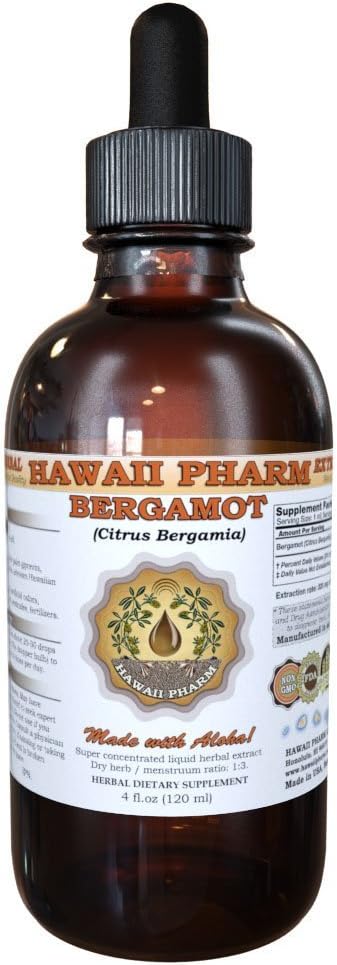 Bergamotte Flüssiger Extrakt, Bergamotte (Citrus Bergamia) Getrocknete Früchte Peel Pulver Zutat 2 oz