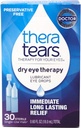 TheraTears Augentropfen für trockene Augen, trockene Augentherapie Lubricant Augentropfen, Konservierungsfrei, 30 Count Single-Use Vials