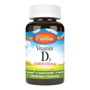Carlson - Vitamin D3, 10000 IU (250 mcg), Vitamin D Nahrungsergänzungsmittel, Knochen- und Immununterstützung, Vitamin D3 Weichgele, Herzgesundheit, Glutenfreie Vitamin D Kapseln, 120 Weichgele