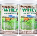 Bio Whey Protein Pulver Gras-Fed Kaltprozess Grade-A Milch rBST Hormon-freie Schokolade Eiweißpulver Keine konservierende reine Whey Protein 42g Protein in nur 2 Scoops (1 Pfund 2 Packung, Schokolade)