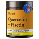 OMRE Quercetin und Fisetin Ergänzungen - Third-Party Tested Senolytic Supplements for Aging Support - 500mg Quercetin Phytosome und 100mg Fisetin - Hochverfügbare Formen