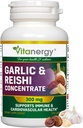 Knoblauch & Reishi Kapseln - Herz-Kreislauf-Gesundheit & Immun-Unterstützung - Potent ganze Brüste Extrakt, Kein Nachgeschmack - 120 Vegan Caps