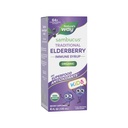 Nature's Way Sambucus Elderberry Traditionelle Immunsirup für Alter 1+, Traditionelle Immununterstützung*, Antioxidante Unterstützung*, Black Elderberry Extract, USDA Certified Organic, 4 Fl Oz