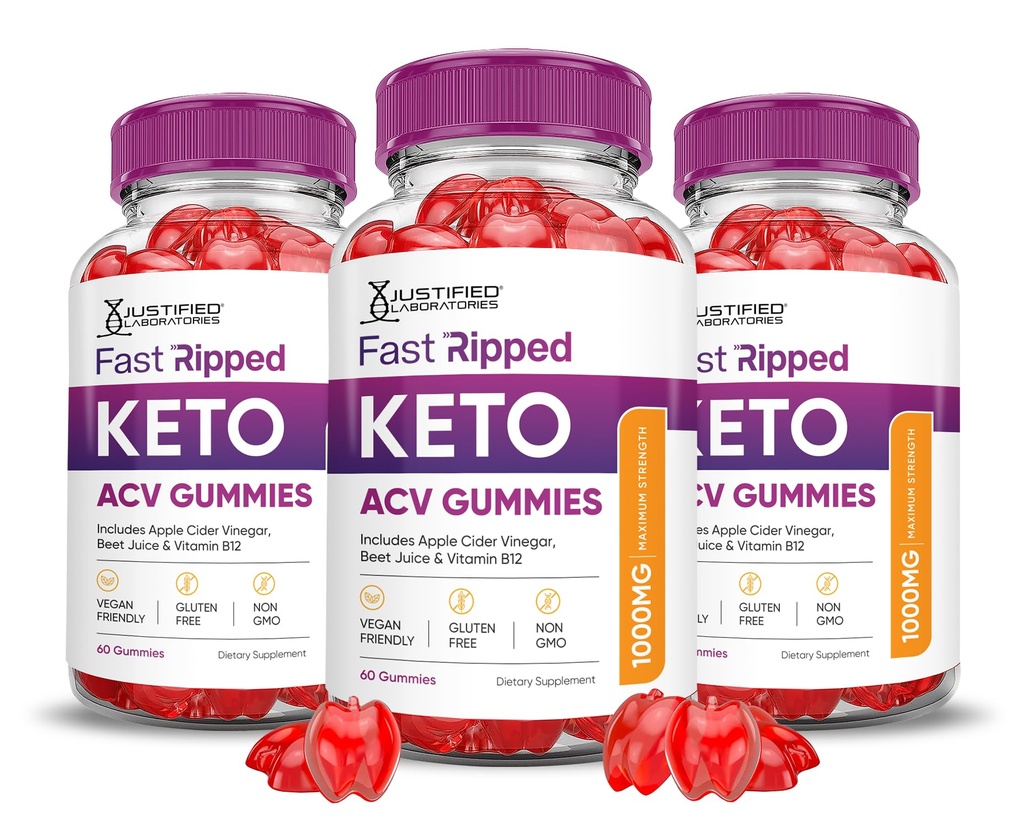 Justified Laboratories (3 Pack Keto Rush Keto ACV Gummis Formel 1000MG Keto Rush Keto Gummies Apfelessig Boost Formuliert mit Granatapfel Rübensaft Pulver B12 Vegan Non GMO 180 Gummys