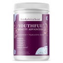 Body Kitchen Youthful Beauty Advanced, Collagen Peptides Poudre pour les beaux ongles de peau de cheveux, resvératrol et l'acide hyaluronique pour anti-âge et antioxydant support, herbe Fed (Pack de 1)