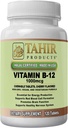 Tahir Halal Vitamin B12 1000mcg: Erhöht Energie, Stoffwechsel und Nervensystem Gesundheit. Vegan & Vegetarisch, Dairy-Free, 120 kaubare Tabletten. Made in USA - Zertifizierter Halal.