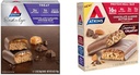 Atkins Endulge Chocolate Caramel Mousse Bar, Dessert Favorit, 1g Zucker, High in Fiber, 5 Count & Chocolate Almond Butter Protein Meal Bar, Keto Friendly, 5 Count