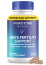 Blue Stork Fertility Supplements für Männer - unterstützt Empfängnis für ihn - männliche pränatale Vitamine mit Maca Root, Ashwagandha, Folate, B12 - Sperm-Heath, Drive, Motility - 60 Kapseln