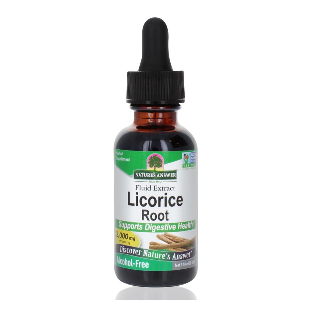 Natur Antwort Licorice Root | Kräuterergänzung | Unterstützt Verdauungsgesundheit | Non-GMO & Kosher | Alkoholfrei, Glutenfrei & Vegan 1oz