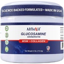 ALFA VITAMINS Alflexil Glucosamine Plus Chondroitin-Creme mit MSM & Collagen, unterstützt gesunde Gelenke, Gelenk- & Muskelschmerzen Relief, verbessert die Mobilität, schnelle Absorption und Feuchtigkeit Haut, 4 Oz.