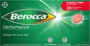 Berocca Performance 30 Effervescent Tablets- Original Berry Flavor International Version Caffeine Free