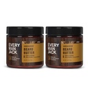 Chaque homme Jack Beurre- Parfum de bois de santal subtil - Hydrates et styles Bourses sèches et indisciplinées tout en soulageant la démangeaison - naturellement dérivé avec beurre de karité et huile de noix de coco - 4 onces (2 pack)