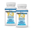 Alimentation Absolue Thyroïde T3 Support métabolique radical pour les femmes et les hommes, Énergie et Focus, Fonction Thyroïde saine, Formule naturelle, Non-OGM, Pas de caféine, 2 Pack 60 portions, 120 capsules