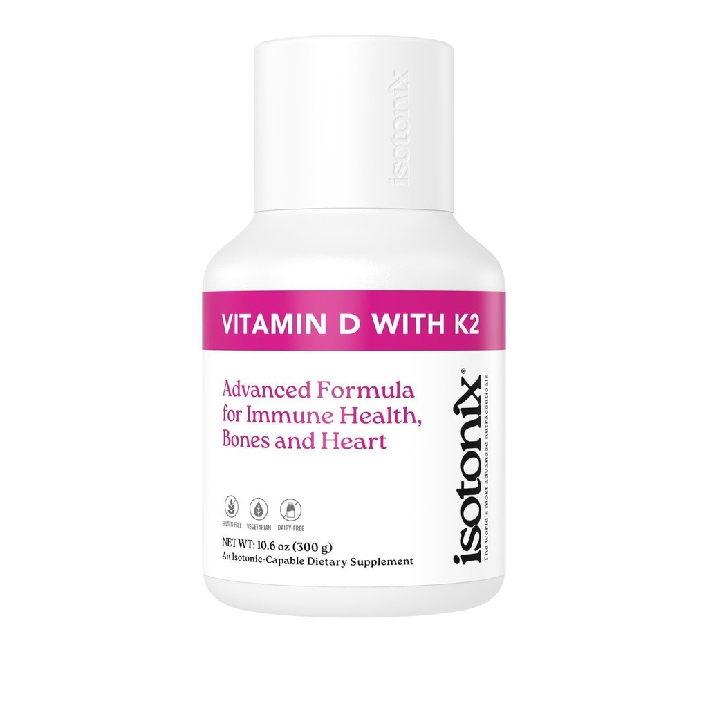 Isotonix Vitamin D mit K2, fördert normale Knochenmineraldichte, fördert gesunde Arterien, unterstützt Knochengesundheit, unterstützt Immungesundheit, Markt Amerika (90 Servietten)