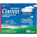 Claritin Allergy Medizin für Erwachsene, 24-Stunden-Non-Drowsy Loratadine 10mg Pillen, Antihistamin, 100 Tabletten