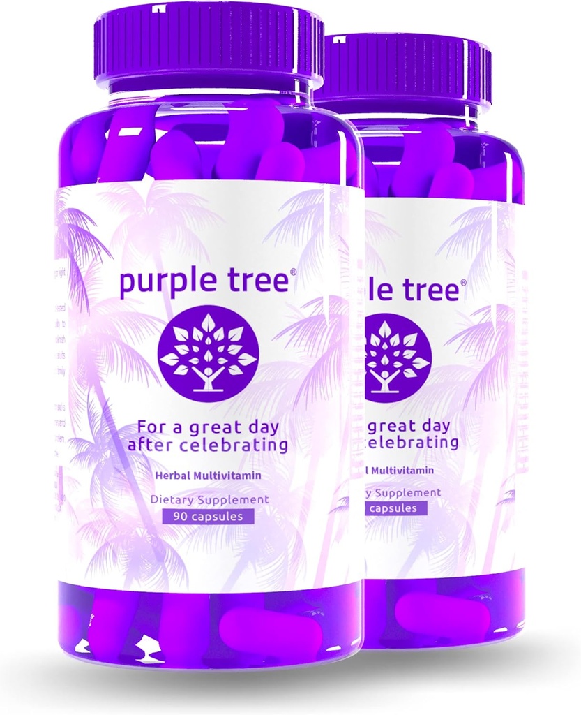 lila baum post-Celebration Wellness Supplement | Leberstütze, Body Replenisher, Schnelle Hydration | Dihydromyricetin DHM, Milchdistel, Elektrolyte, Vitamin B, Willow Bark, Quercetin (180 Pillen)