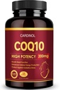 CoQ10 200mg Softgels mit PQQ & Omega 3, maximale Absorption Coenzym Q10, Leistungsstarkes Antioxidans für Herz- und Energie-Gesundheit, 120 Zähler, 4 Monate Versorgung, Non-GMO