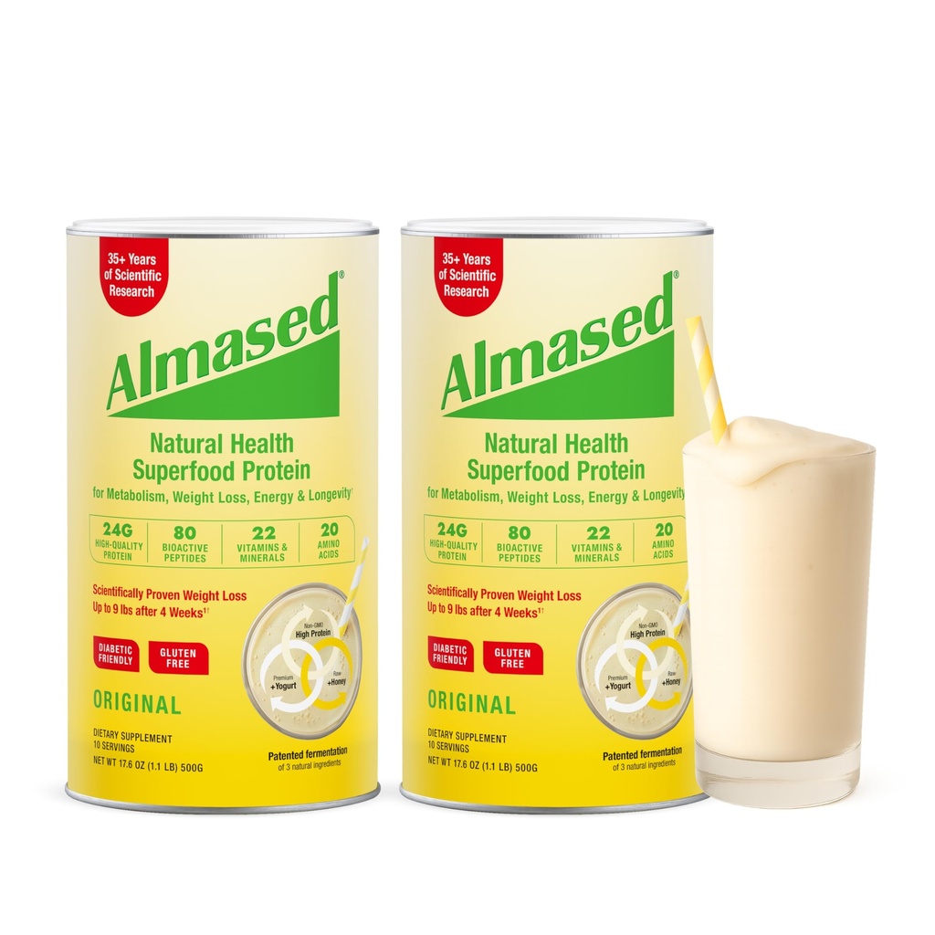Poudre multiprotéine Almased 17,6 OZ (paquet de 2)
