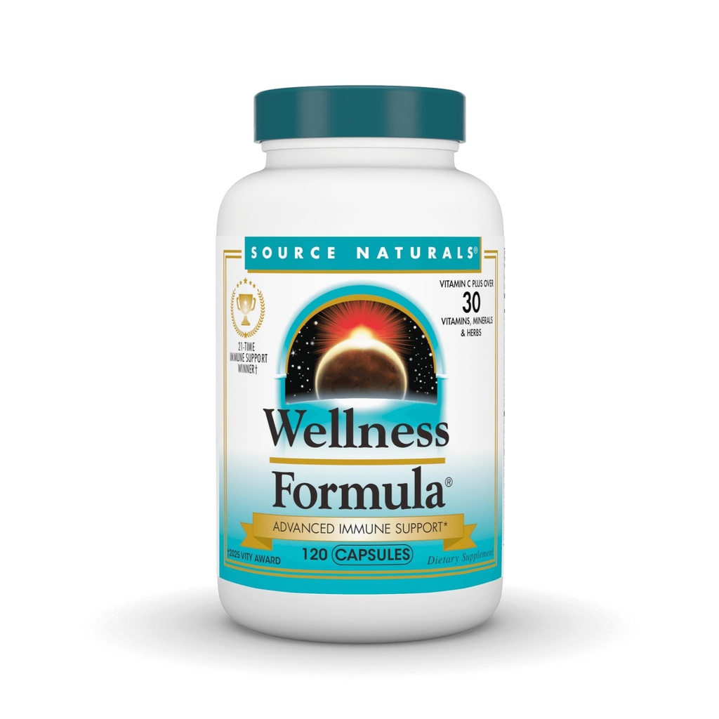 Quelle Naturals Wellness Formula, Advanced Immune Support*, Bio-Aligned Vitamins & Kräuter Defense - Immunsystem Support Supplement & Immunität Booster - 120 Kapseln