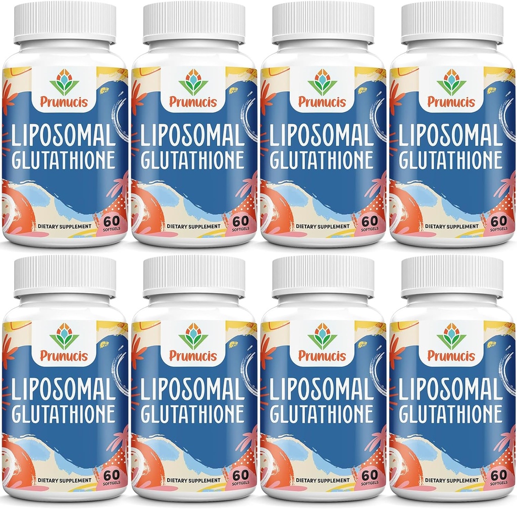 2400MG Liposomale Glutathione, mit Vitamin C, Milchdistel & Alpha-Liposäure, Master Antioxidantien, Reinreduziertes L-Glutathion - Immunsystem, Zellreparatur, Energie, Hohe Absorption, 480 Softgele