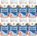 2400MG Liposomale Glutathione, mit Vitamin C, Milchdistel & Alpha-Liposäure, Master Antioxidantien, Reinreduziertes L-Glutathion - Immunsystem, Zellreparatur, Energie, Hohe Absorption, 480 Softgele