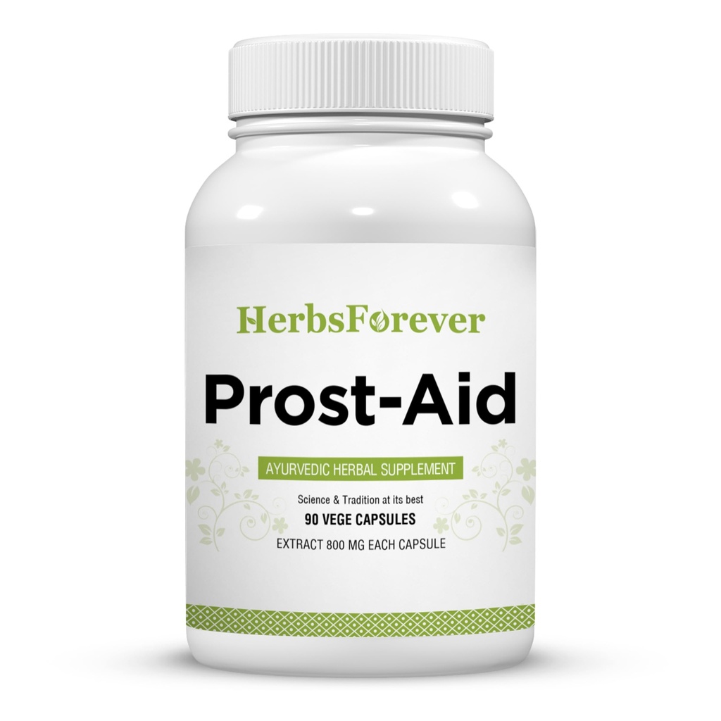 Herbsforever Prost-Aid Capsule Prostate Supplément favorise la santé prostatique 90 Capsules