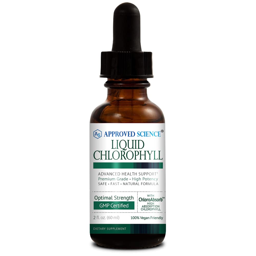 Genehmigte Wissenschaft flüssige Chlorophyll - 2 fl. Oz. - 60 mg ChloroAbsorb - Mulberry Blatt Extract - Erregt den Körper - Verdauungs- und Immununterstützung - Natürliches Deodorant und Detox - Vegan - Made in USA