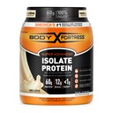 Forteresse du corps 100% poudre de protéines isolées ultra-filtrées, Vanille, 60g de protéines et 12g BCAA par 2 scoops, gain et récupération musculaire, soutien immunitaire avec des vitamines C et D, 1,5lbs, emballage mai Vary